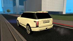 Range Rover Vogue Armenian для GTA San Andreas - вид сзади