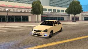 Lada Priora Armenian для GTA San Andreas - вид спереди