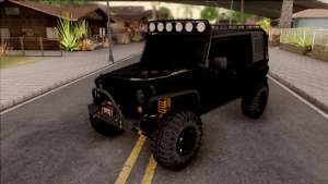 Jeep Wrangler Rubicon Off-Road для GTA San Andreas - вид спереди