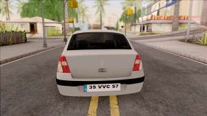 Renault Clio для GTA San Andreas - вид сзади