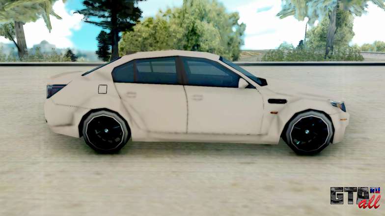 BMW M5 E60 Lumma Edition для GTA San Andreas - вид сбоку