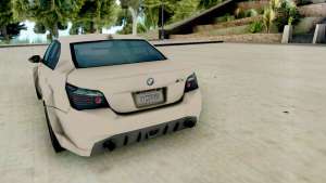 BMW M5 E60 Lumma Edition для GTA San Andreas - вид сзади