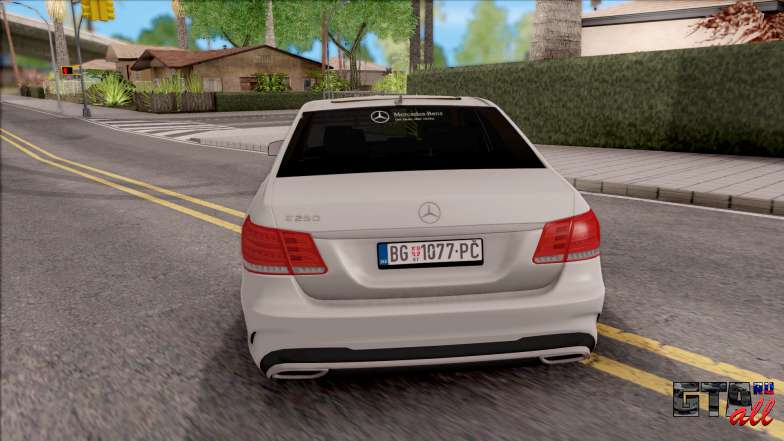 Mercedes-Benz E250 для GTA San Andreas - вид сзади