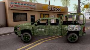 Chevrolet Silverado Auto Militar De Guatemala для GTA San Andreas - вид сбоку