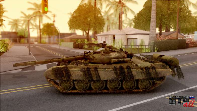 M-84 Serbian Tank для GTA San Andreas - вид сбоку