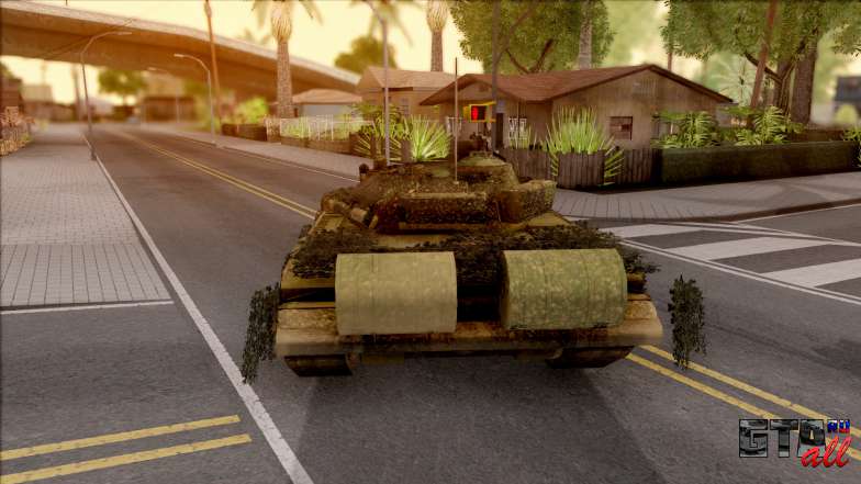 M-84 Serbian Tank для GTA San Andreas - вид сзади