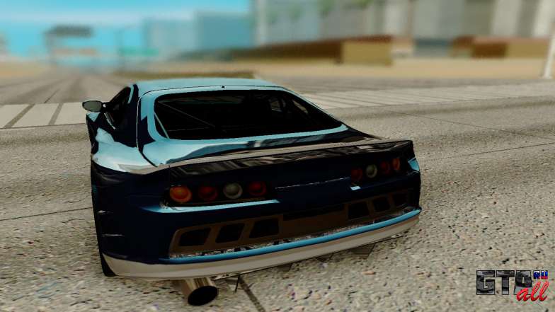 Toyota Supra для GTA San Andreas - вид сзади