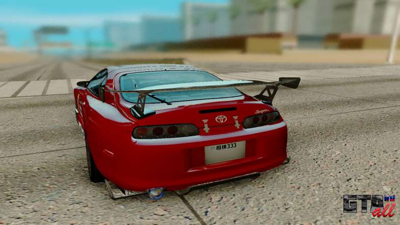 Toyota Supra для GTA San Andreas - вид сзади