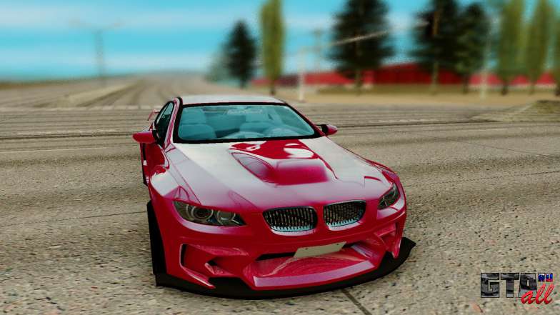 BMW M3 Е92 для GTA San Andreas - вид спереди