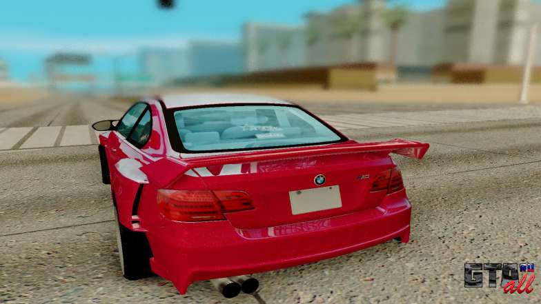 BMW M3 Е92 для GTA San Andreas - вид сзади