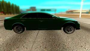 Toyota Mark X для GTA San Andreas - вид сбоку