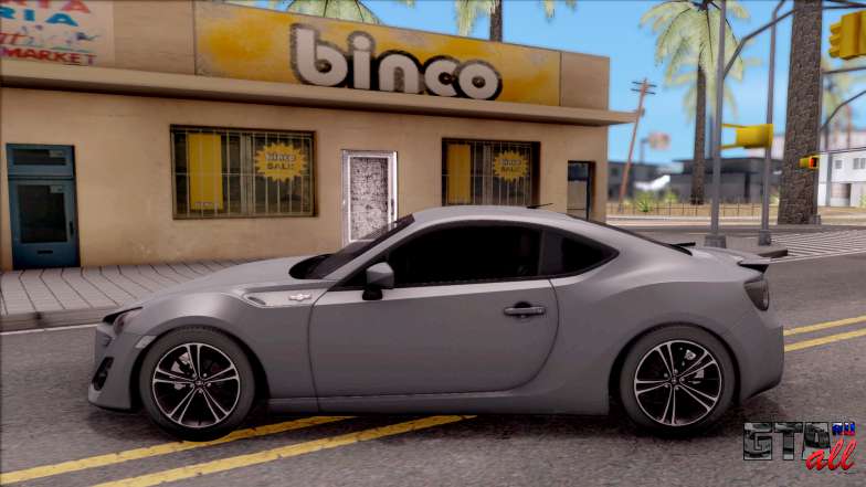 Toyota GT86 HQ для GTA San Andreas - вид сбоку