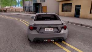 Toyota GT86 HQ для GTA San Andreas - вид сзади