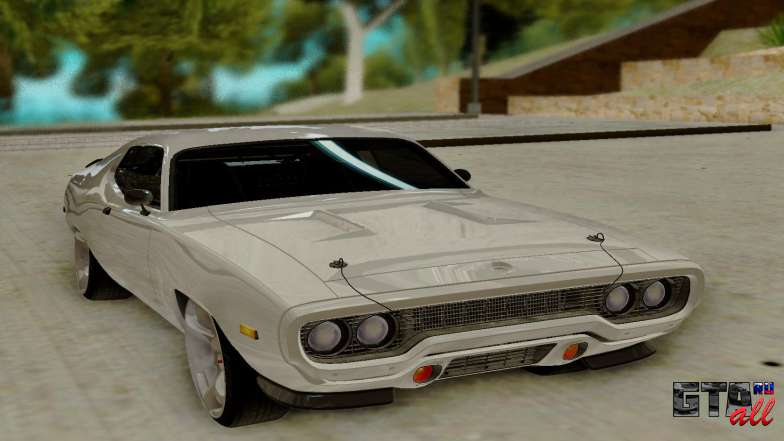 Plymouth GTX для GTA San Andreas - вид спереди