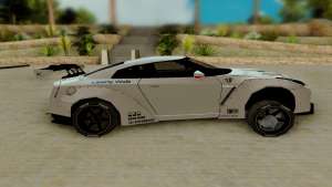 Nissan GTR R35 для GTA San Andreas - вид сбоку