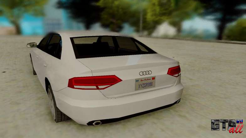 Audi A4 для GTA San Andreas - вид сзади