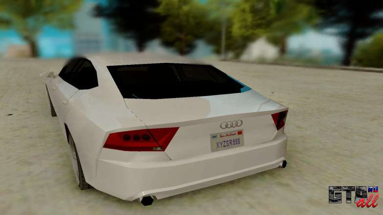 Audi A7 для GTA San Andreas - вид сзади