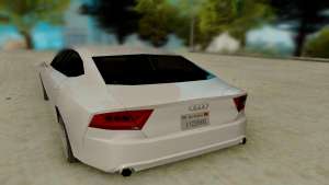 Audi A7 для GTA San Andreas - вид сзади