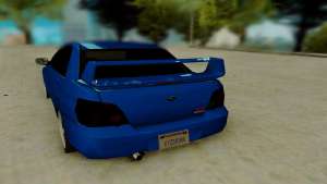 Subaru WRX STi 2005 для GTA San Andreas - вид сзади