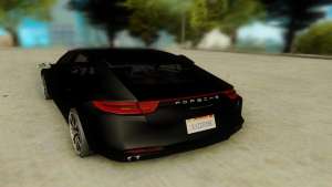 Porsche Panamera Turbo 2017 для GTA San Andreas - вид сзади