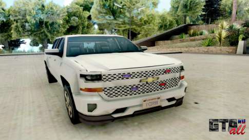 Chevrolet SIlverado 2017 Undercover Police для GTA San Andreas - вид спереди