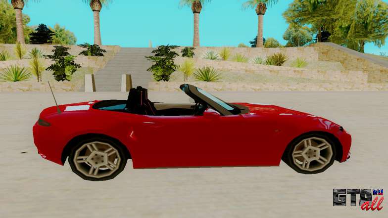 Mazda MX 5 для GTA San Andreas - вид сбоку