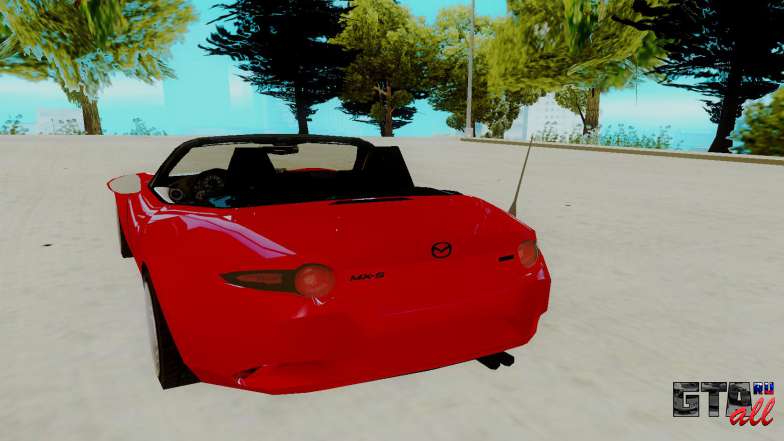 Mazda MX 5 для GTA San Andreas - вид сзади