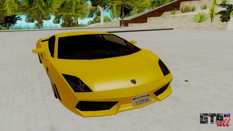 Lamborghini Gallardo для GTA San Andreas - вид спереди