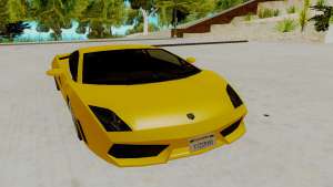 Lamborghini Gallardo для GTA San Andreas - вид спереди