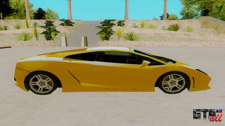 Lamborghini Gallardo для GTA San Andreas - вид сбоку