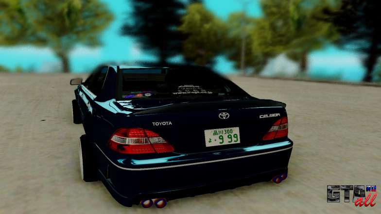 Toyota Celsior для GTA San Andreas - вид сзади