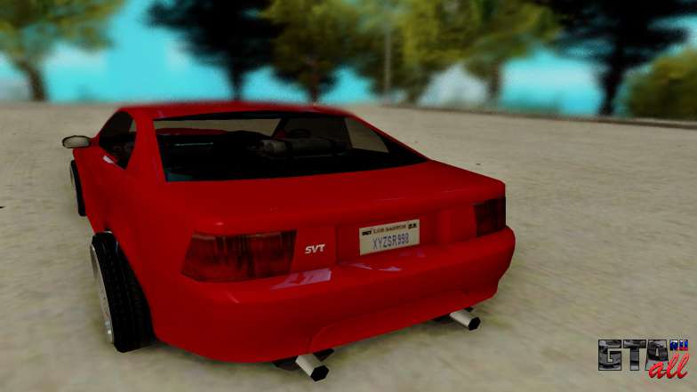 Ford Mustang Cobra SVT для GTA San Andreas - вид сзади