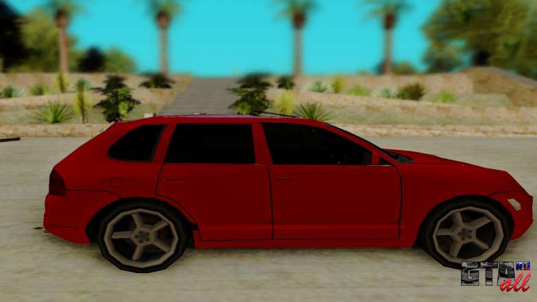 Porsche Cayenne для GTA San Andreas - вид сбоку