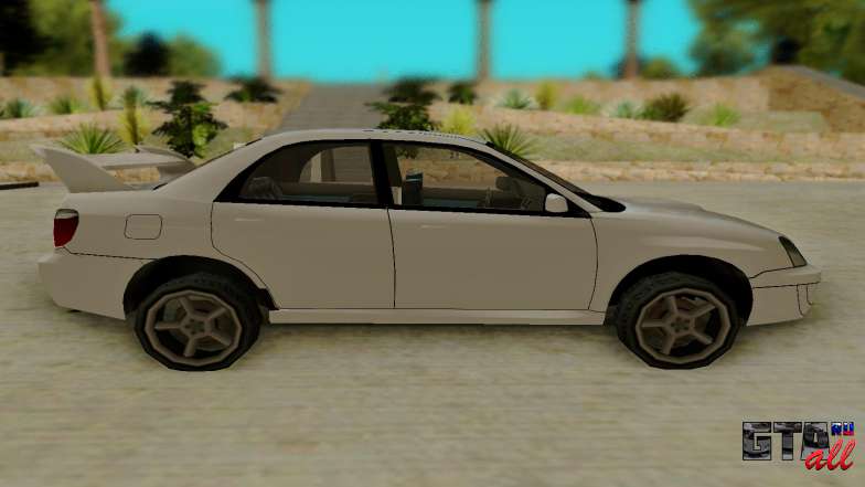 Subaru Impreza для GTA San Andreas - вид сбоку