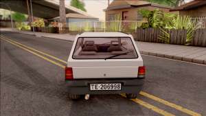 Fiat Panda Supernova IVF для GTA San Andreas - вид сзади