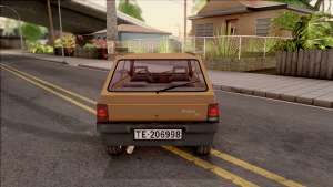 Fiat Panda Supernova для GTA San Andreas - вид сзади