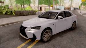 Lexus IS XE30 200t F Sport 2017 для GTA San Andreas - вид спереди