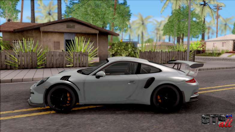 Porsche 911 GT3 RS 2016 SA Plate для GTA San Andreas - вид сбоку