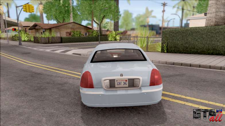 Lincoln Town Car L Signature 2010 IVF No Dirt для GTA San Andreas - вид сзади