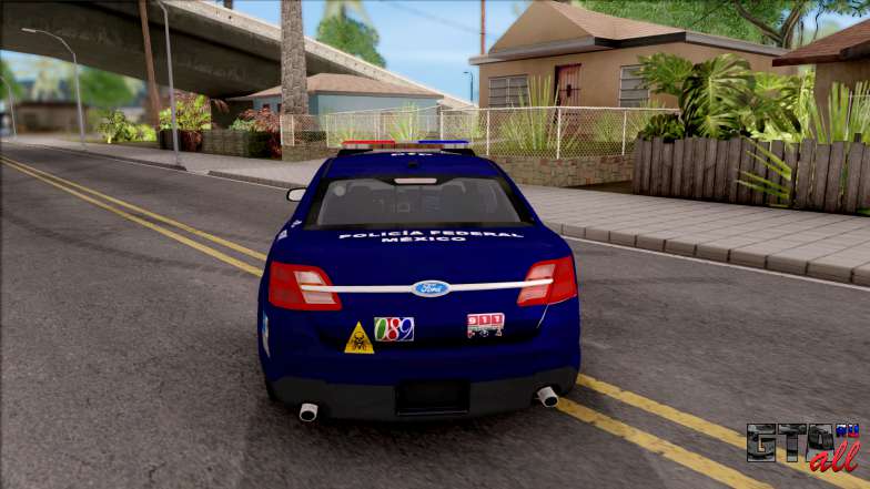 Ford Taurus 2013 Mexican Police для GTA San Andreas - вид сзади