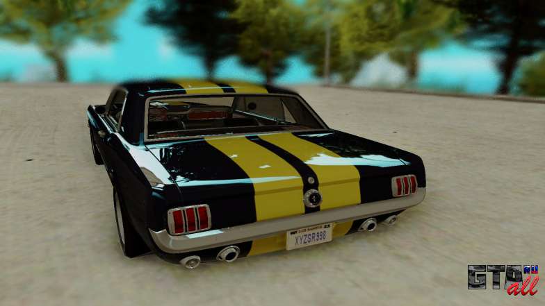 Ford Mustang GT MkI 1965 для GTA San Andreas - вид сзади