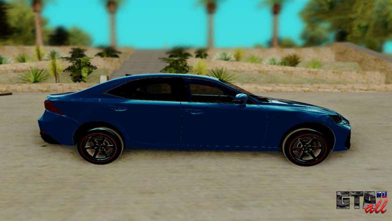 Lexus IS F Sport для GTA San Andreas - вид сбоку