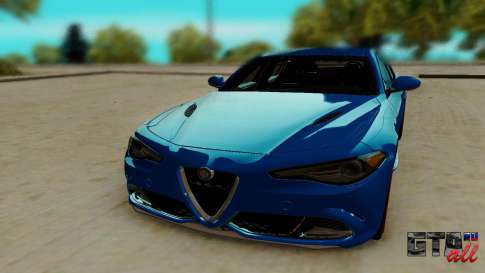 Alfa Romeo Giulia для GTA San Andreas - вид спереди