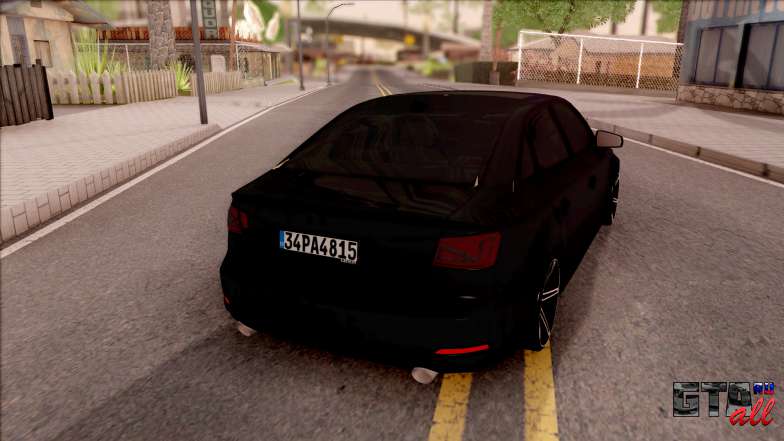 Audi A3 Sedan для GTA San Andreas - вид сзади