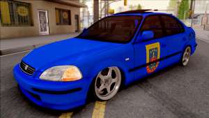 Honda Civic İes Jandarma для GTA San Andreas - вид спереди