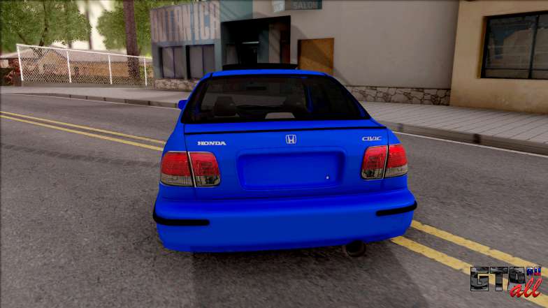 Honda Civic İes Jandarma для GTA San Andreas - вид сзади