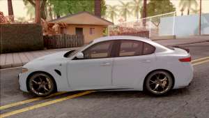 Alfa Romeo Giulia Quadrifoglio 2017 EU Plate для GTA San Andreas - вид сбоку