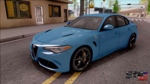 Alfa Romeo Giulia Quadrifoglio 2017 для GTA San Andreas - вид спереди