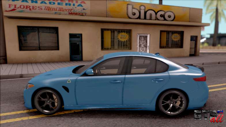 Alfa Romeo Giulia Quadrifoglio 2017 для GTA San Andreas - вид сбоку