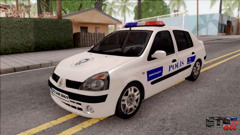 Renault Clio Polis для GTA San Andreas - вид спереди